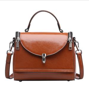 China Cowhide Tote Bag Doctor Bags for Women Oil Genuine Leather Portable Handbags factory
