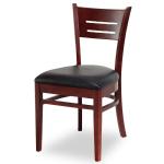 50pcs Wooden Restaurant Ladder Back Chair Modern Style Customized Dining Chair