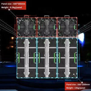 Ultra Thin Stage Background Programmable Display Board FHD Led Display DJ Booth