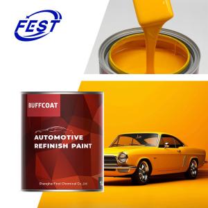 China Wholesale 1K Solid Colors Paint Yellow Car Paint Auto Spray Paint factory