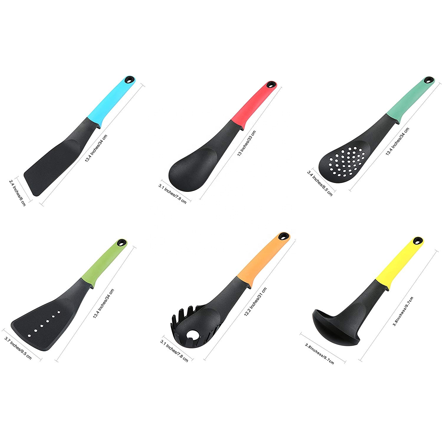 Kitchen Gadgets Set Nylon Camp Cooking Utensils Home Heat Resistance 210 Utensils
