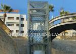 19mm Outdoor Tempered Laminated Printed Glass Grinded Edge