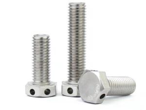 China GB/T32.1 Coarse Thread Hex Head Bolts With Wire Holes Locking factory