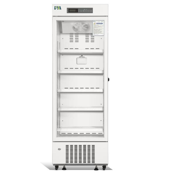 Large Capacity 315L Vertical Stand Medical Pharmacy Vaccine Refrigerator 2-8