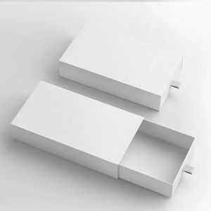 Custom CMYK Printed Drawer Box: Rigid Paper Slide Box With Silk Screen Hot