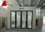 Big Glass Door 16kw Vehicle Spray Booth for Auto Turbine fans