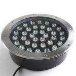 30cm Diameter Waterproof IP67 Roundquality waterproof inground led light 36W RGB