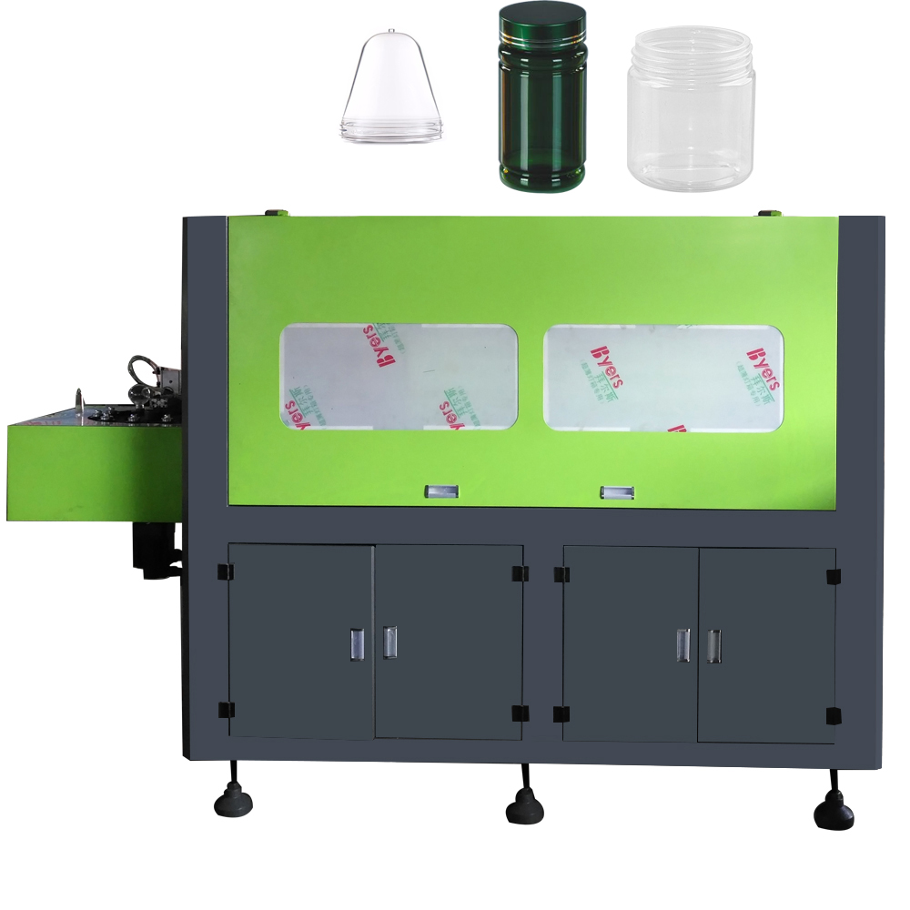 500ML PET Bottle Making Machine / Semi Automatic 4 Cavity / Small Plastic Bottle Blower