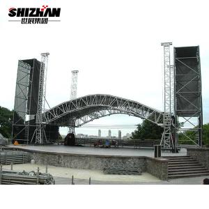China Silver Black Semi Circle Roof Easy Install Stage Lighting Round Truss factory