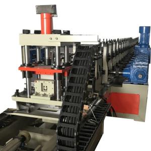 China Galvanized Steel Solar Strut Channel Roll Forming Machine 20 Stands With GCr15 Bearing Steel Rollers factory