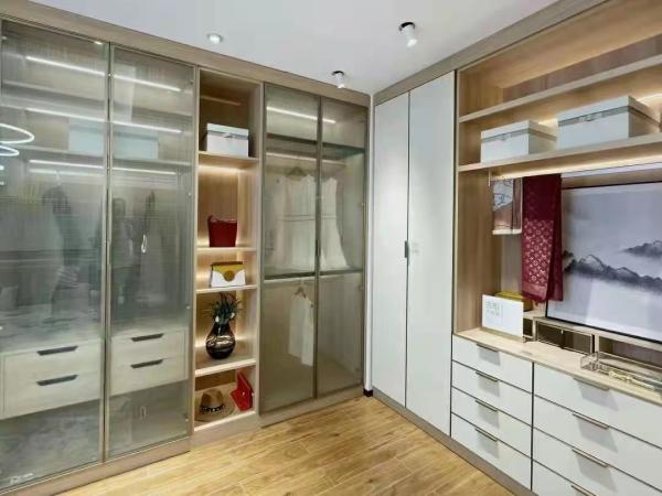 4M Walk In Closet Wardrobe Full Height Steel Swing Door Cabinet With Shoes Rack