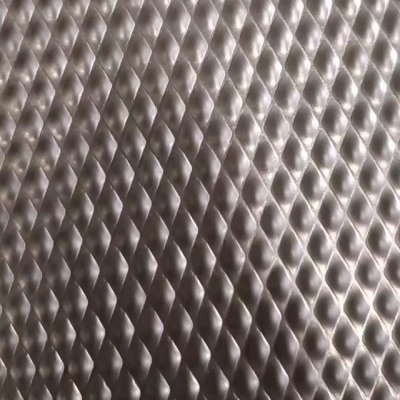 Stainless Steel Diamond Embossed Sheet Aisi304 / 1.4301 Thickness 0.3 - 3.0mm Astm En Din Standard