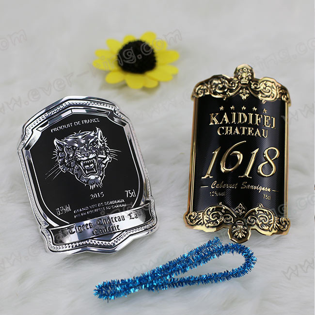 Logo Engraved Luxury Wine Custom Liquor Labels
