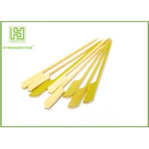 China Bulk Packing Bamboo BBQ Sticks Green Gun Shape Rocket Bamboo Cocktail Picks on sale