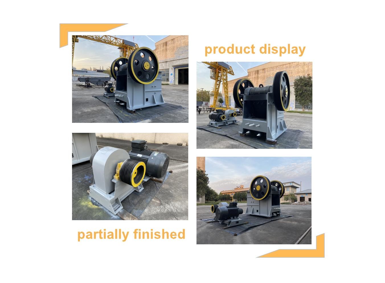 Efficiency High Jaw Rock Crusher With 90kw Capacity 403TPH 535mm Max Feed Size