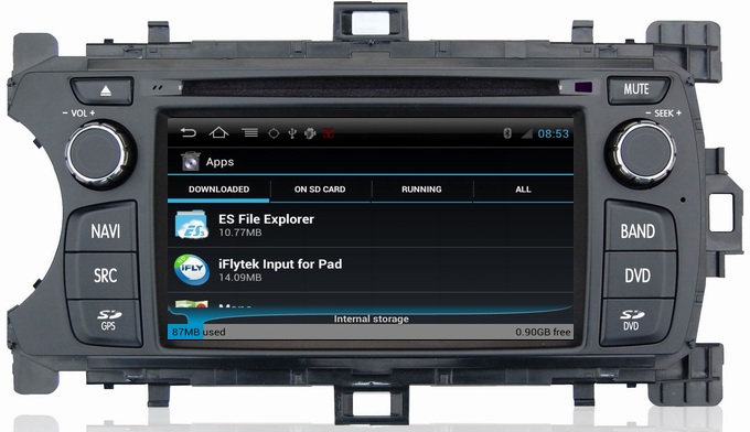 Ouchuangbo Android 4.0 USB Radio C for Toyota Yaris 2012 S150 Car GPS Bluetooth DSP sound-effects OCB-146C