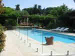 Aluminium Slat Safety glass fence panels , Swimming Pool Glass Fencing For Hotel