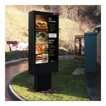 43 Inch Outdoor Lcd Kiosk 2500 Nits Brightness For Restaurant Advertising