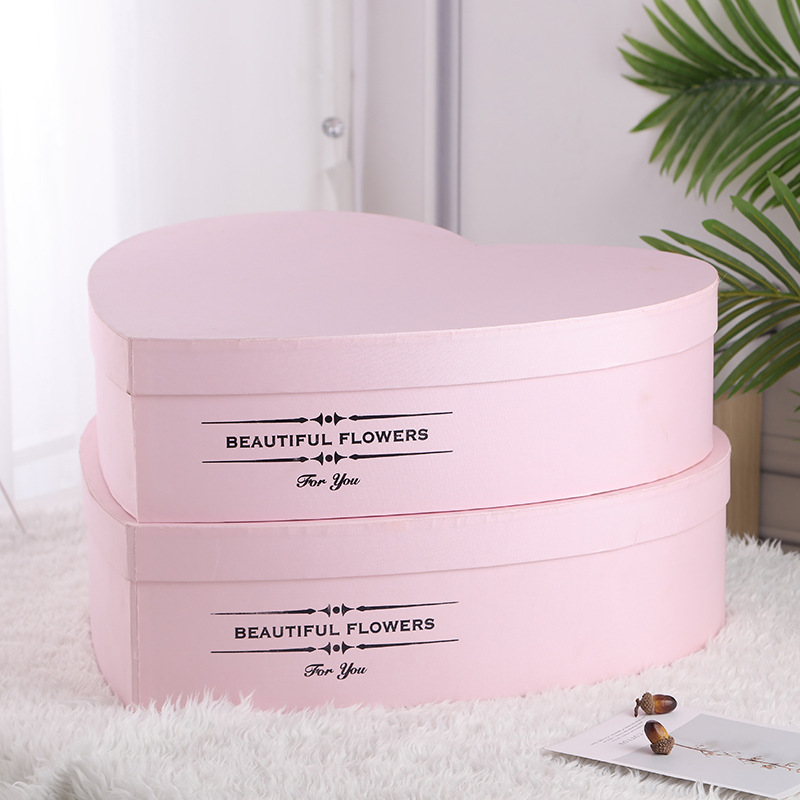 Luxury Heart Shaped Double Layer Jewelry Gifts Packaging Rose Chocolate Box with Drawer