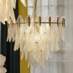 E14 Modern Glass Pendant Light Apartment Art Nordic Wedding Hotel