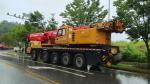 SANY-130 Truck Mounted Boom Crane With 298 KW Power And 400 Liter Fuel Tank
