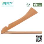Betterall Natural Burly-wood Wooden Kids Hanger with Cross-bar