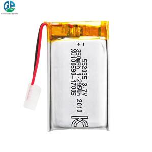China KC CE Approved 3.7V Li Poly Rechargeable Battery Lithium Polymer Battery 3.7V 552035 factory