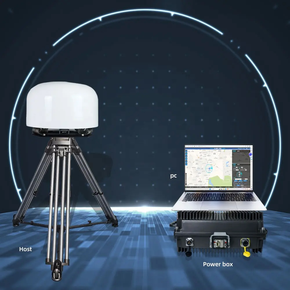Fixed Omnidirectional Anti Drone Jammer UAV Defense System 10km