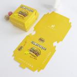 Printed Logo Eco Friendly Burger Boxes Take Away Paper Packaging White Cardboard