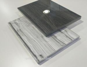 China Wardrobe Anti Scratch 6H Acrylic Wood Grain MDF Sheets factory