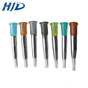 China Glue Daub Dispensing Syringe Needles Soft And Hard Brush Type Blunt Syringe Needle factory
