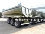 Heavy Duty Hydraulic 3 Axle Tipper Semi Trailer Safe Transportation