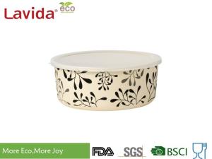 China Disposable Bamboo Fiber Storage Box , Decal Printing Takeaway Food Containers factory