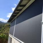 Aluminium Alloy Outdoor Patio Exterior Zip Track Blinds Fabric Rainproof And