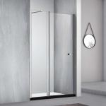 OEM Square Frameless Shower Cabin Tempered Glass Hinge Door