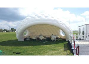 China Dome Inflatable Event Tent White Color 9 Meters Diameter PVC 0.55mm Tarpaulin factory
