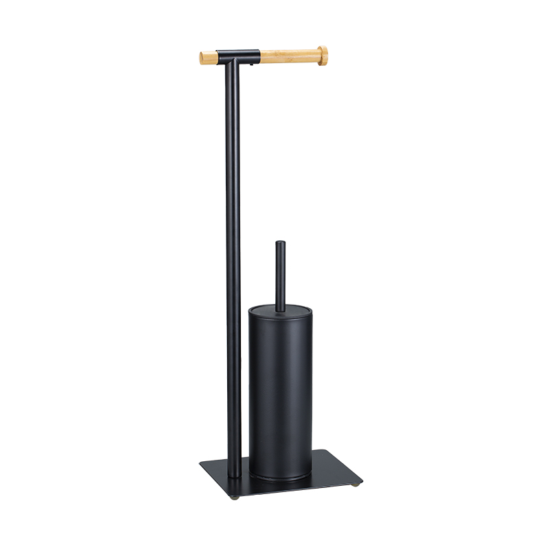 Metal Cup Standing Bathroom Toilet Brush And Holder Customized Logo