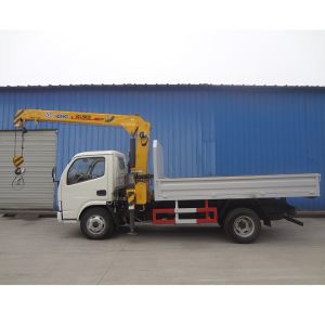 China DFAC 3 Ton Knuckle Crane Truck 4X2 Drive Wheel Vehicle Mounted Crane Euro 3 factory