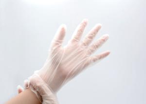China Various sizes Disposable PVC Gloves 100% Natural Latex For Safety Working factory