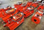 Mechanical Q355B Flail Mower 600mm-2000mm Cutting Orange/Black Color ISO9001/CE