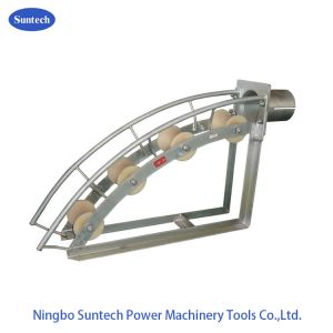 China Ground Cable Entrance Protection 100mm Trench Roller , Cable Guide Roller on sale