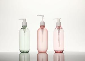 China 300ml Refillable PET Shampoo Bottles With Pump BPA Free factory