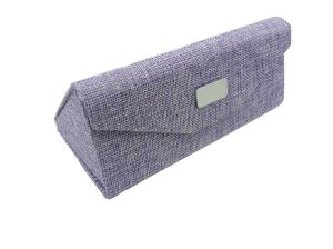 China Hand Made Folding Eyeglass Case Linen Gunny Cloth Folding Sunglasses Case factory