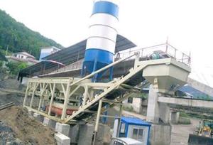 China Mobile 500T On Site Concrete Batching Plant , Stabilized Soil Concrete Production Line factory
