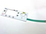One Clik Button Embossed One Button Membrane Switch With Flexible Copper Cable