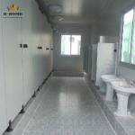 Temporary Light Steel Frame Prefab House White Grey 50/75/100mm Thickness