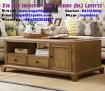 Solid wood coffee table Ash transparent paint living room coffee table furniture