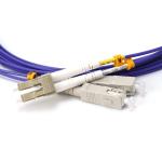 KEXINT SC LC Duplex Fiber Optic Patch Cord MM OM2 Purple Color 50/125 2.0mm 3m