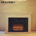 761mm Wood Mantel Fireplace Indoor TV Stand Classic LED Flame Grille