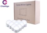 Warm White LED Makeup Vanity Lights Kit 4 Button Dimming USB Cable Length 1.5